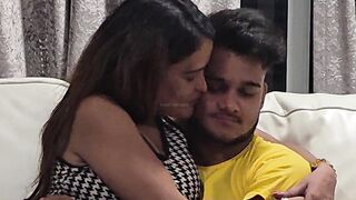 Boy behind Indian sex scene shakes his cock in front of girls