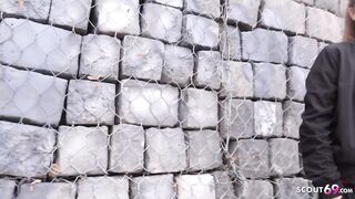 GERMAN SCOUT – PETITE TEEN WITH PIGTAIL TALK TO CASTING SEX AT PUBLIC PLACE