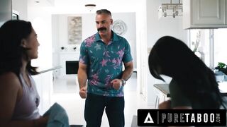 PURE TABOO Asian Stepsisters Lulu Chu & Kimmy Kimm Fulfill Their Stepdad’s Doppelganger Fantasy